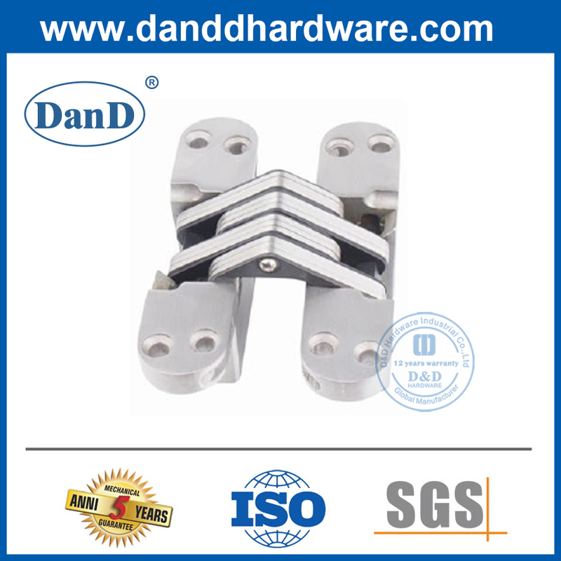 Edelstahl-Zinklegierung verborgenes Scharnier mit Nylon-Schalldämpfer Secret Hidden Door Hinges-Ddch007-B