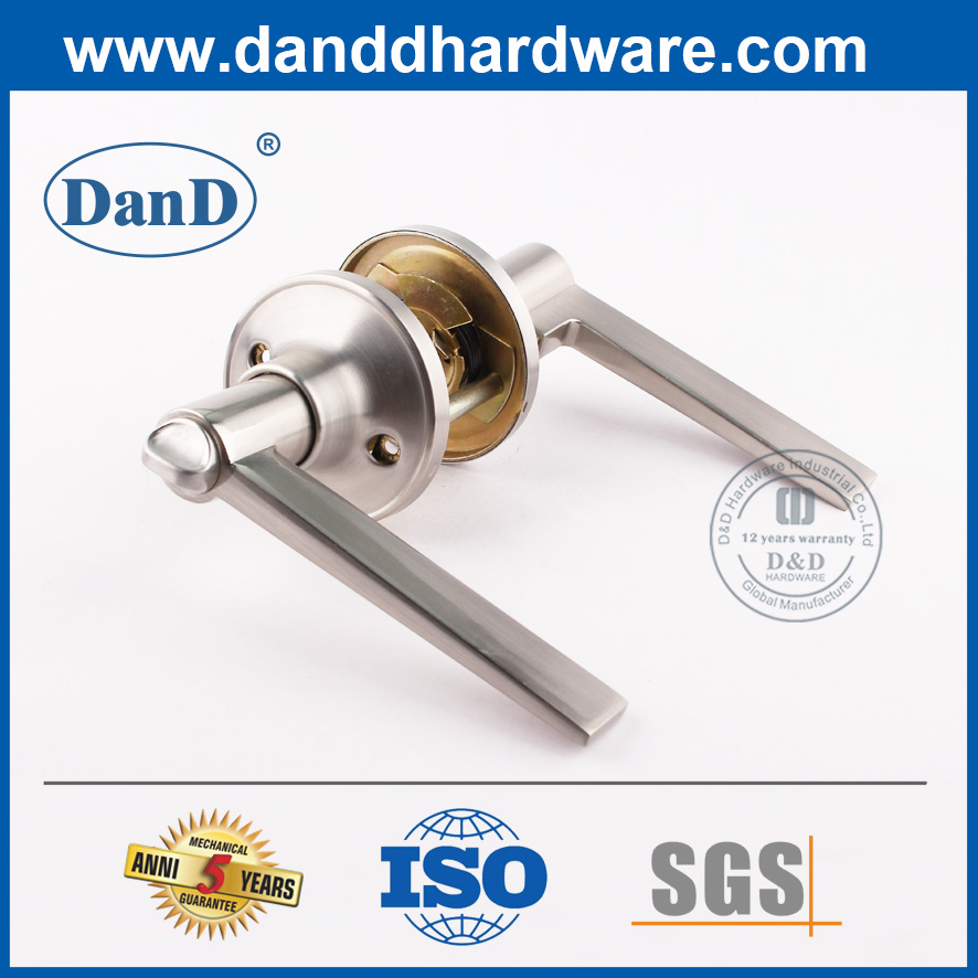 Zinklegierung Türhebel-Griff-Lockset mit Daumen Turn-DDLK098