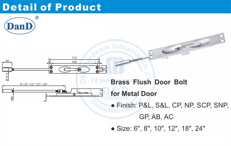 Federschieber Bolt-D- und D-Hardware