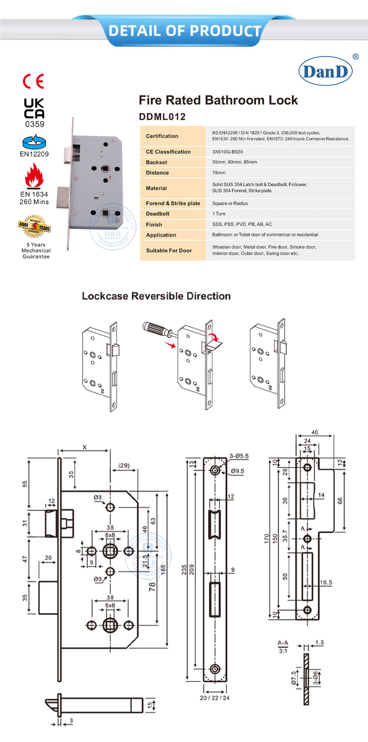 Badezimmert&uuml;rschloss