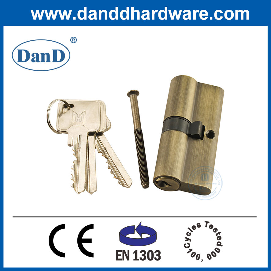 EN1303 Antique Messing Home High Security Storpise Türschloss Zylinder-DDLC003-70 mm-AB