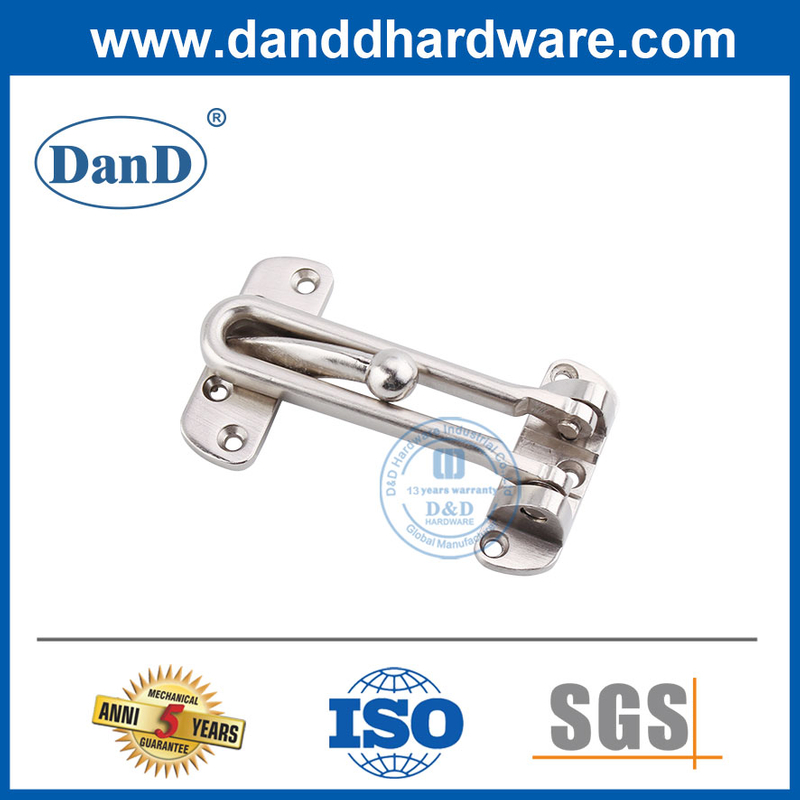 Satin Nickel Metall-Türschutz Zink Alloy-Türwächter für Home-DDG001