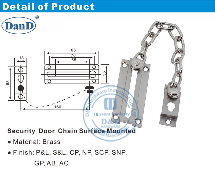 Messing T&uuml;rkette