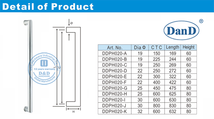 Quadratische Pull-Griffe-D &nbsp; und <BRBR> d &nbsp; Hardware