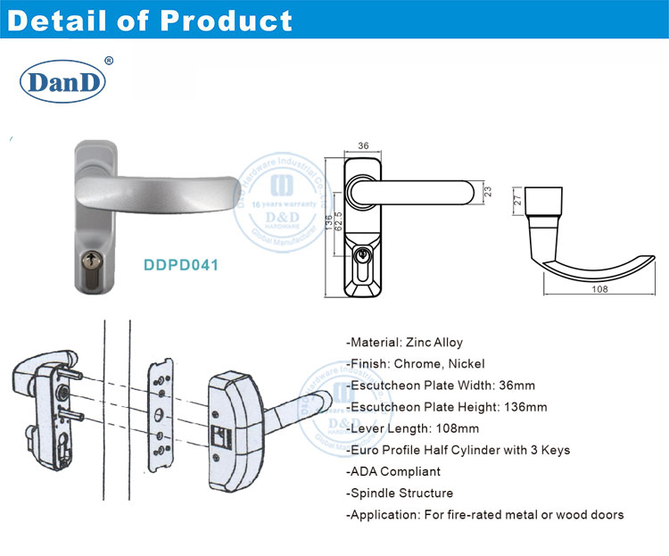 Zinklegungshebelverkleidung