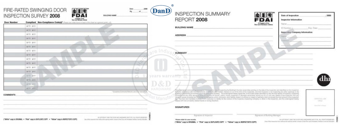 Feuertorstandards in den USA und Europa-D und D Hardware