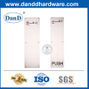 Edelstahl-Push-Schildplatte für den Eintritt Tür-DDSP012