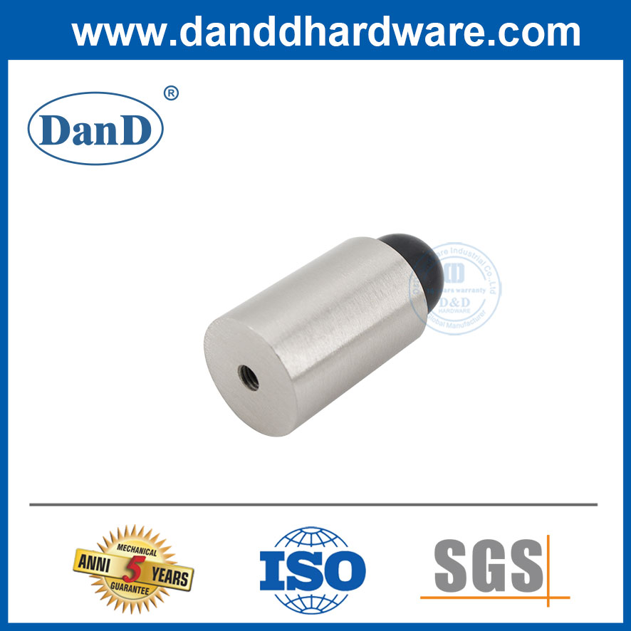 Silberne Satin Edelstahl-Wandhalterungstür Stopps für europäische Markt-DDDs048