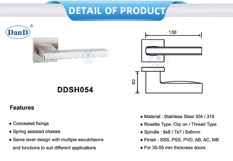 Quadratischer T&uuml;rgriff