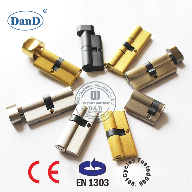 EN1303 Customized Euro Profile Messing-Locker Zylinder-DDLC001-70mm-SN