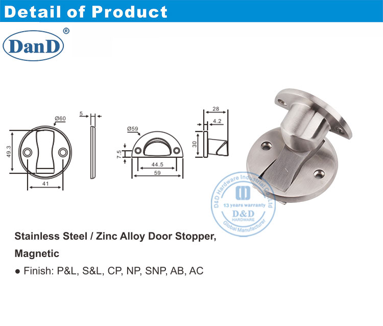 Magnetischer T&uuml;rstopper
