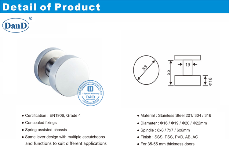 Durchgangst&uuml;rgriffe-D und D-Hardware