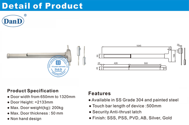 Feuerausgang Hardware-D und D Hardware