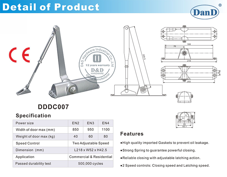 CE Automatische T&uuml;r n&auml;her-d und d Hatdware