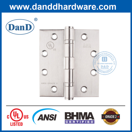 Grade 304 ANSI Grad 2 Vollstädtische feuerfeste Scharnier für Außentür-DDSS001-Ansi-2-4.5x4x3.4