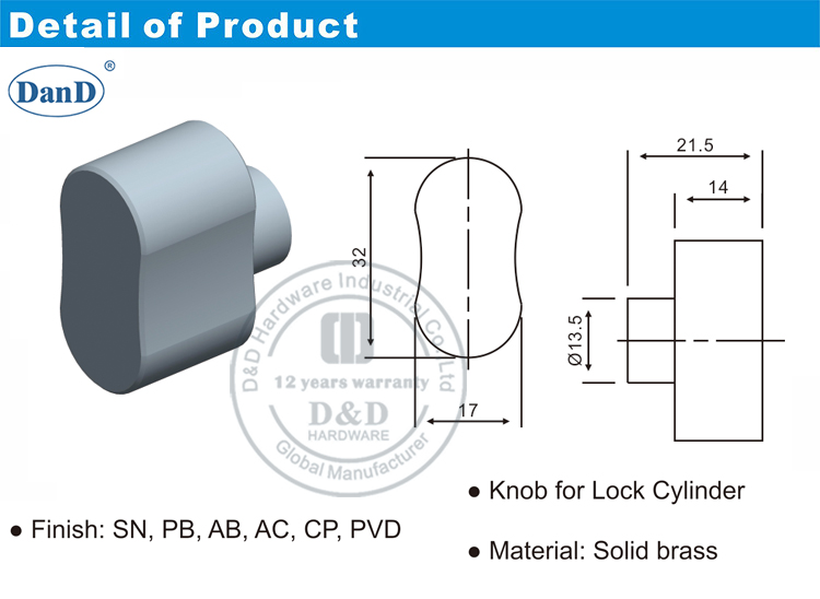 Konb f&uuml;r T&uuml;rzylinder-D und D-Hardware
