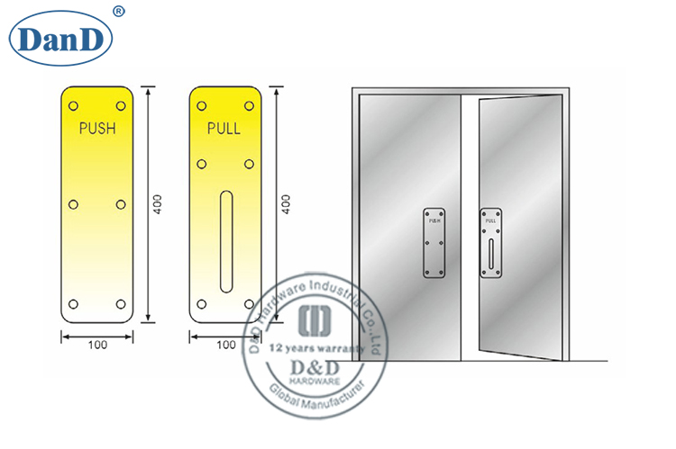 Griff mit Teller ziehen