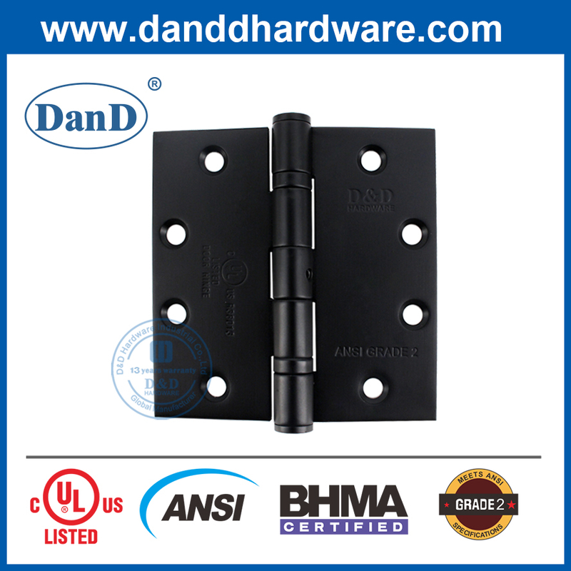 SUS304 ANSI Grad 2 Schwarzer Standardgröße NRP Innenscharnierhardware-DDSS001-Ansi-2-4.5x4.5x3.4